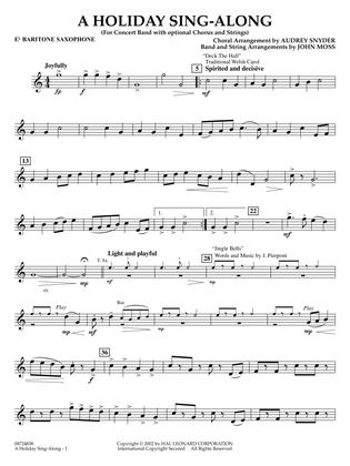 A Holiday Sing-Along - Eb Baritone Saxophone