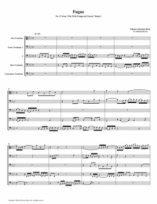 Fugue 17 from Well-Tempered Clavier, Book 1 (Trombone Quintet)