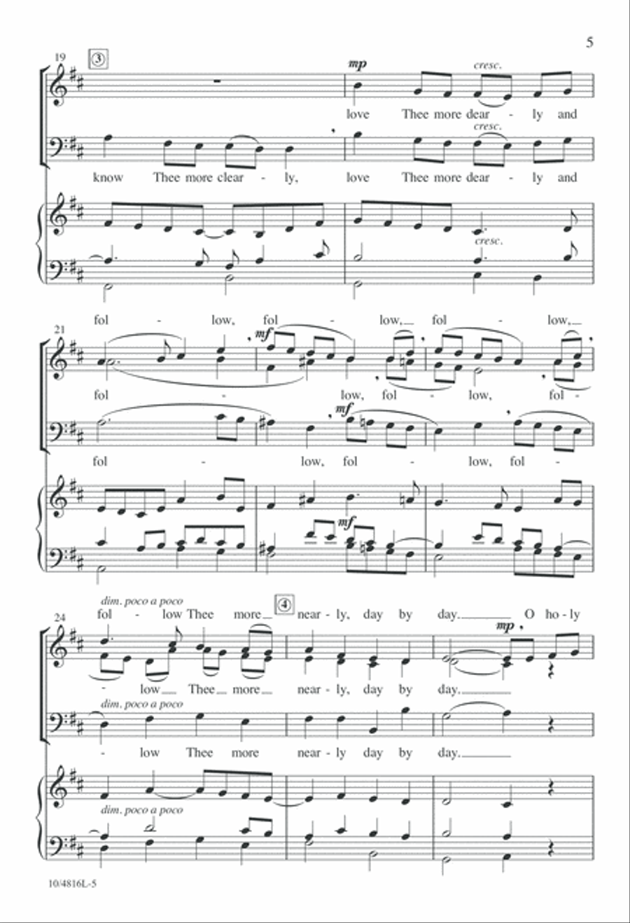 O Holy Jesus O Holy Jesus 3-Part scores gallery preview page 5