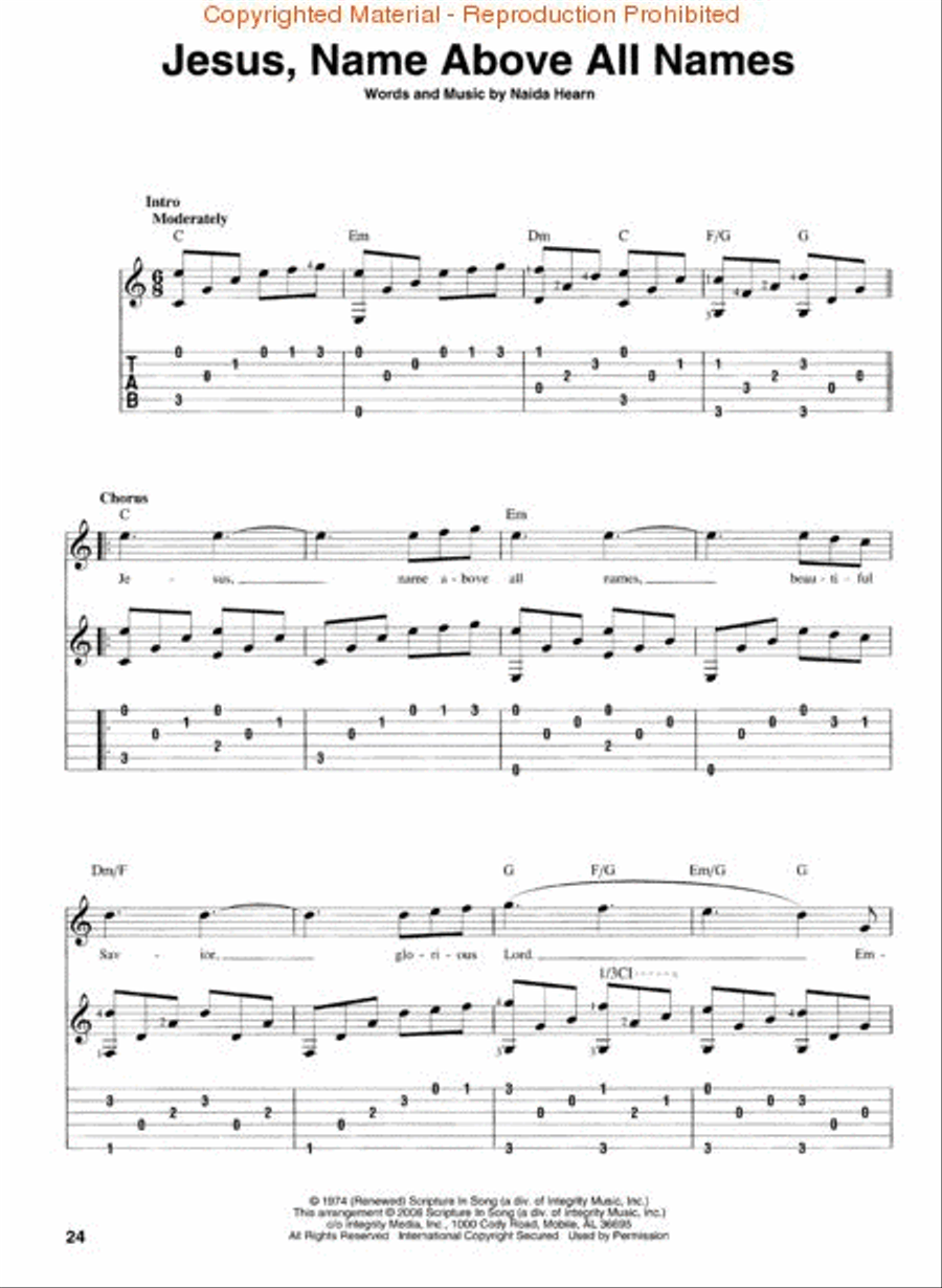 Fingerpicking Praise Fingerpicking Praise Fingerpicking Guitar scores gallery preview page 3