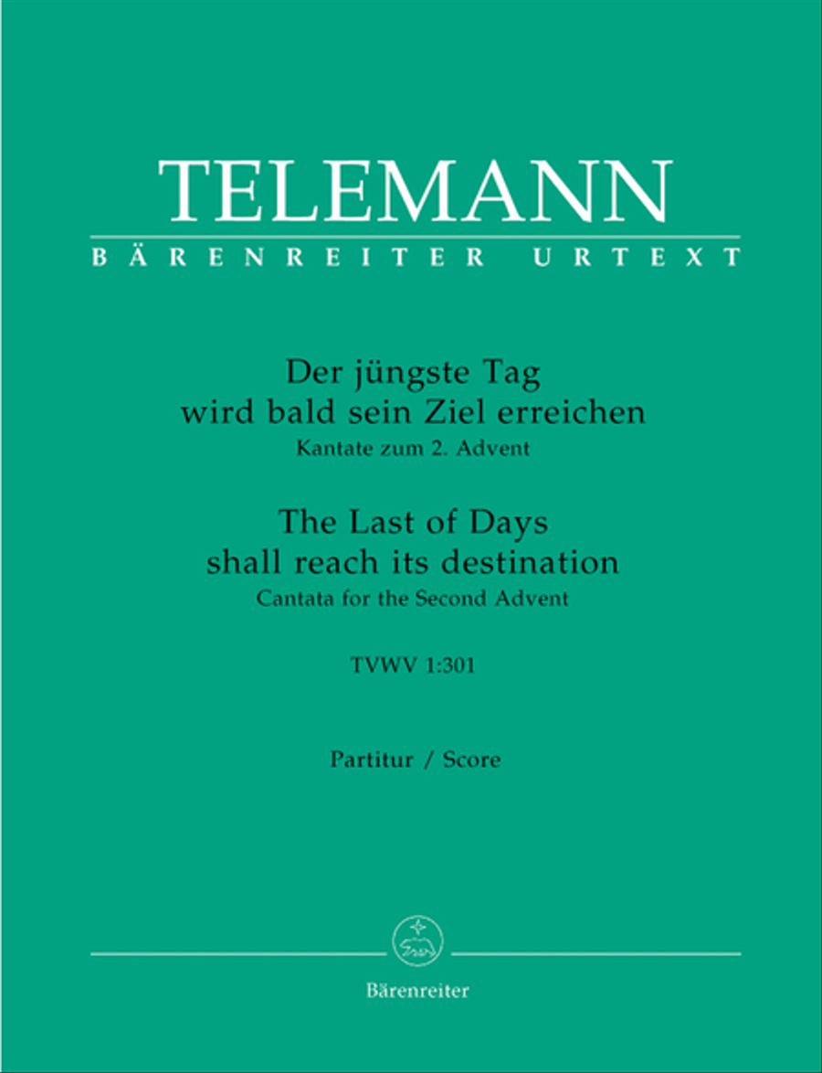 Der jungste Tag wird bald sein Ziel erreichen TVWV 1:301 Mixed Choir scores gallery preview page 1