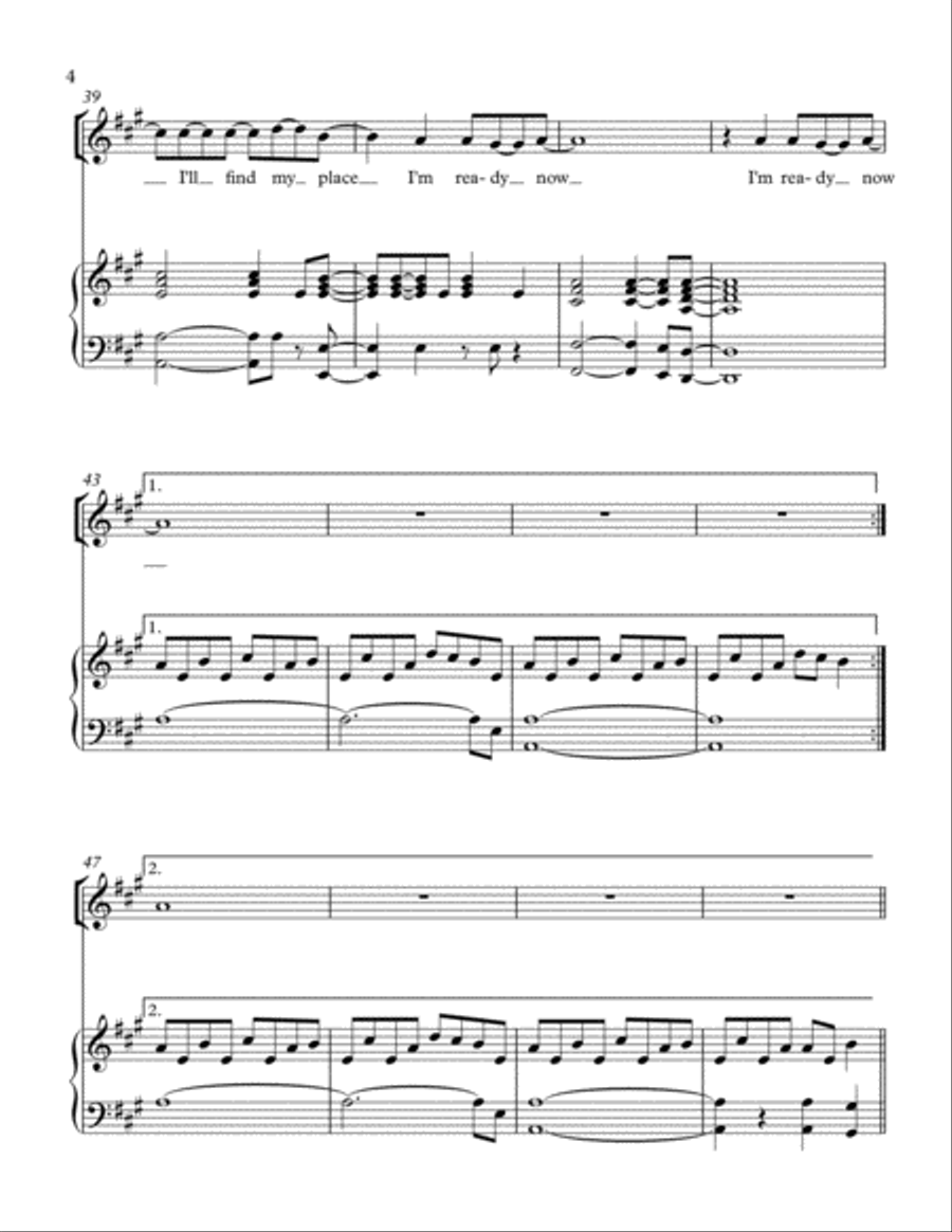 I'm Ready Now I'm Ready Now Piano, Vocal, Guitar scores gallery preview page 4