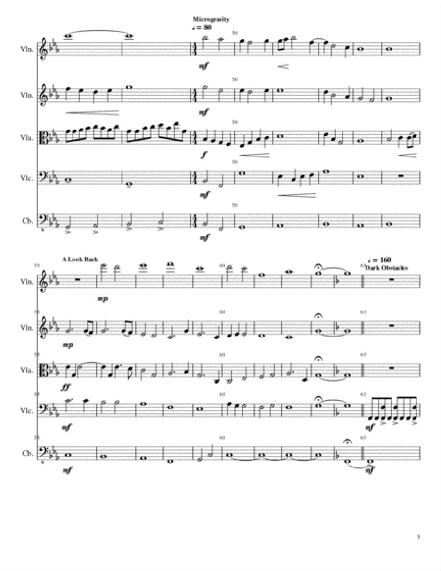 Solar Eclipse Solar Eclipse String Quartet scores gallery preview page 5