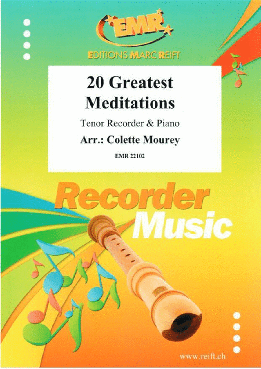 20 Greatest Meditations Tenor Recorder scores gallery preview page 1