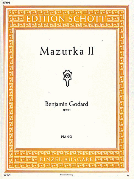 Mazurka II in B-flat Major, Op. 54