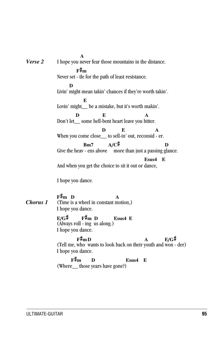 I Hope You Dance I Hope You Dance Acoustic Guitar scores gallery preview page 2