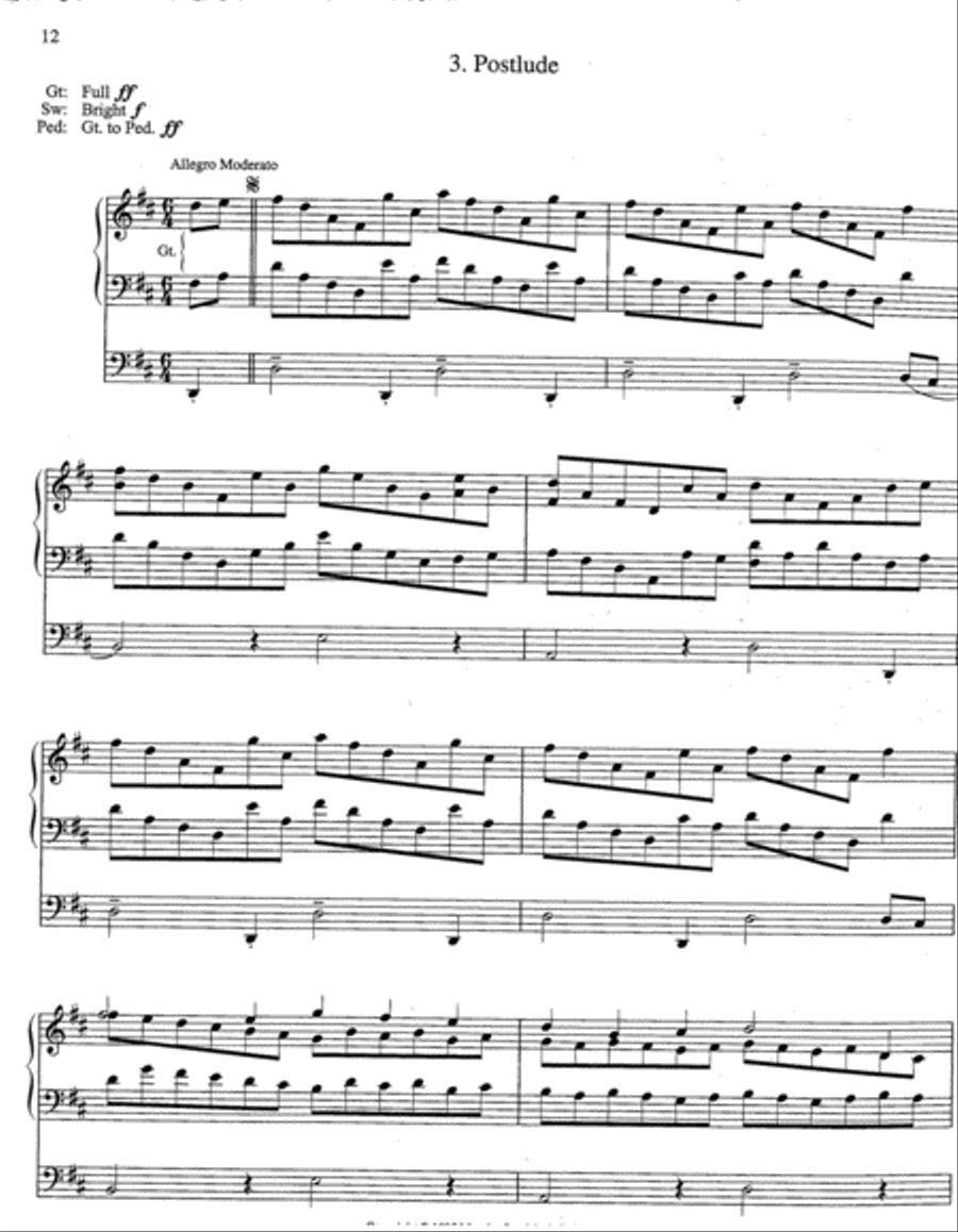 All Glory Be to God on High (Suite) Organ scores gallery preview page 4