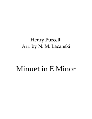 Book cover for Minuet in E Minor