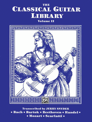 Book cover for The Classical Guitar Library, Volume 2