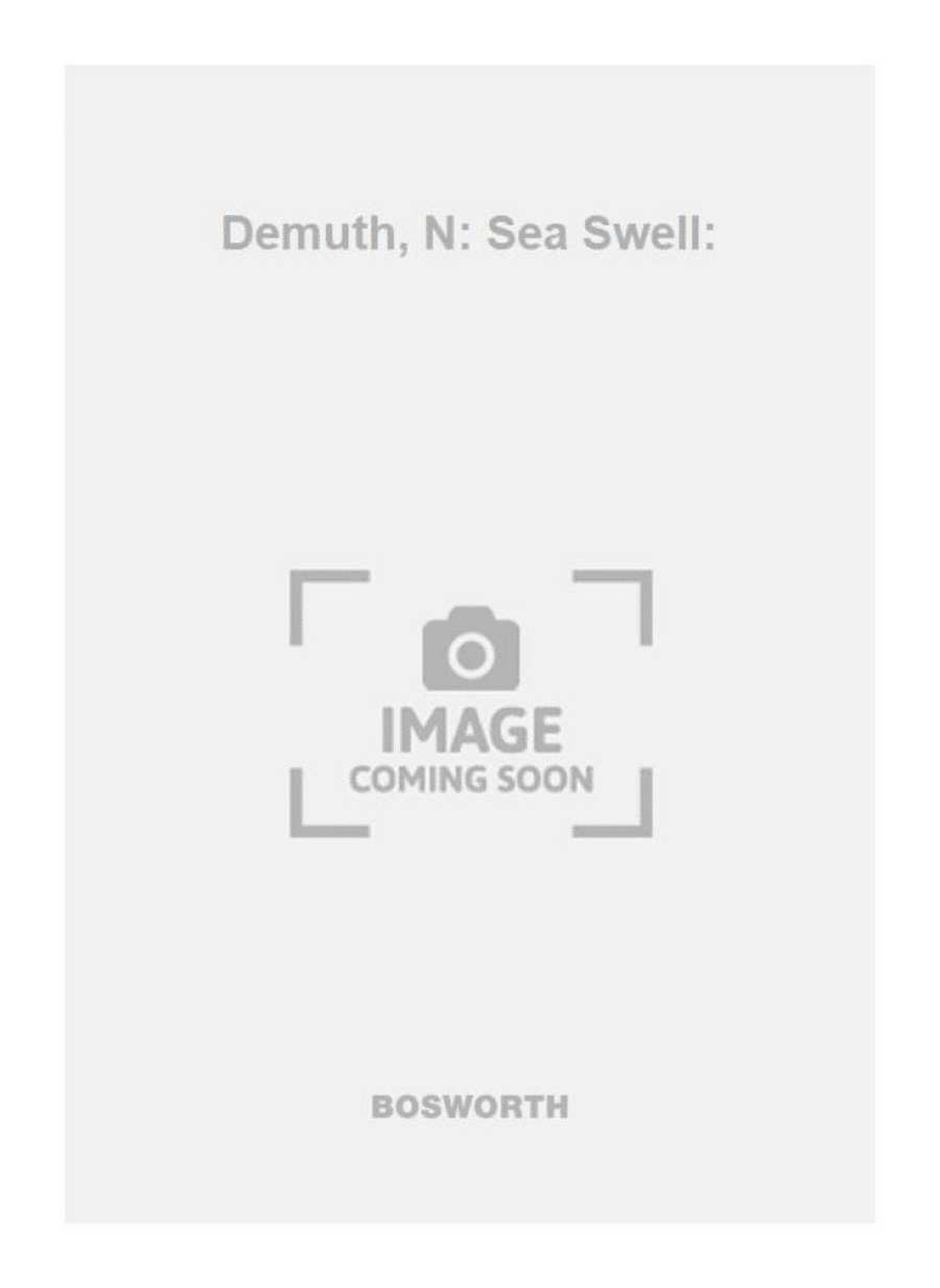 Demuth, N: Sea Swell: Demuth, N: Sea Swell: Piano Solo scores gallery preview page 1
