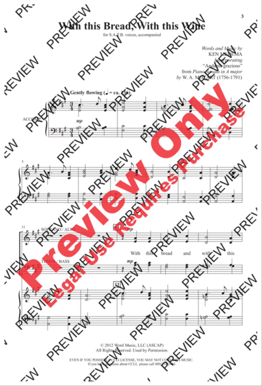 With This Bread, with This Wine 4-Part scores gallery preview page 2