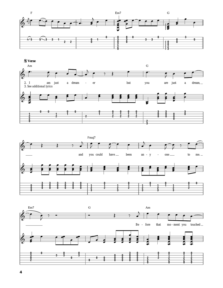 Like A Hurricane Acoustic Guitar scores gallery preview page 4