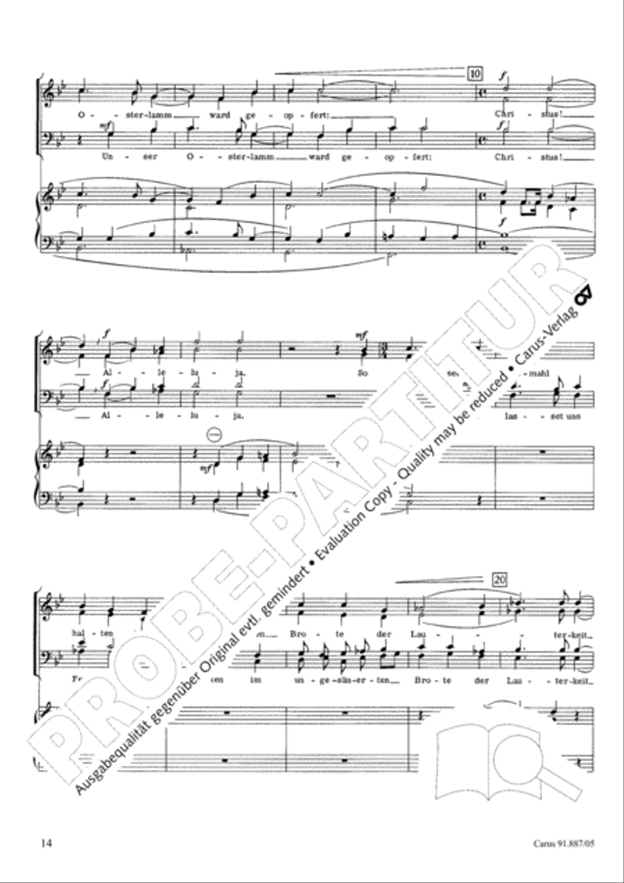 Ostersonntag 4-Part scores gallery preview page 15