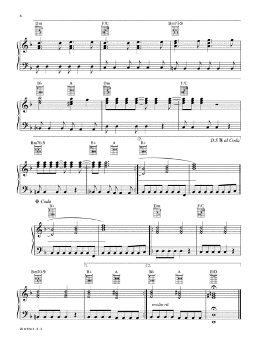 Alfred's Easy Piano Songs -- Rock & Pop Piano, Vocal, Guitar scores gallery preview page 6