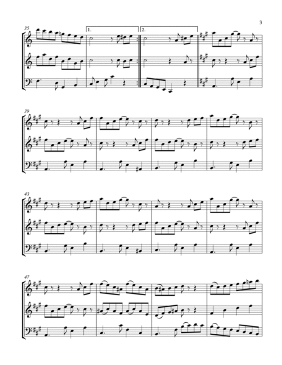 Tico Tico (tico Tico No Fuba) Woodwind Trio scores gallery preview page 3