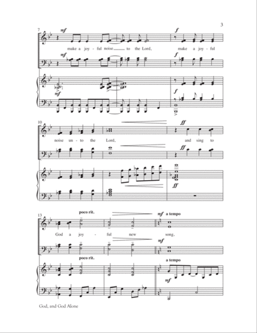 God, and God Alone 4-Part scores gallery preview page 3