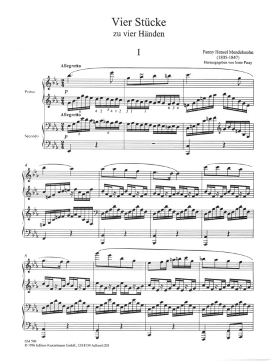 4 pieces for piano four hands Piano Duet scores gallery preview page 2
