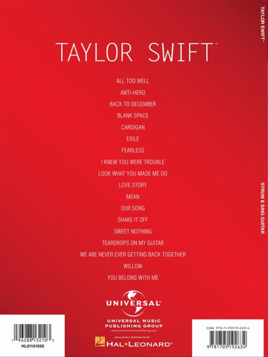Strum & Sing Taylor Swift – 2nd Edition Electric Guitar scores gallery preview page 7