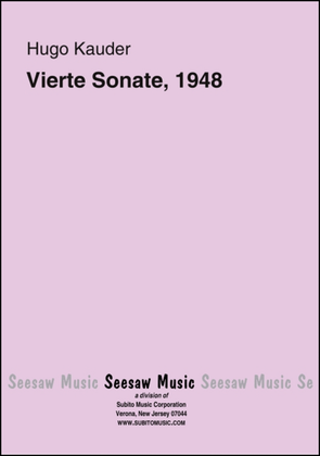 Vierte Sonate (Piano Sonata No. 4), 1948
