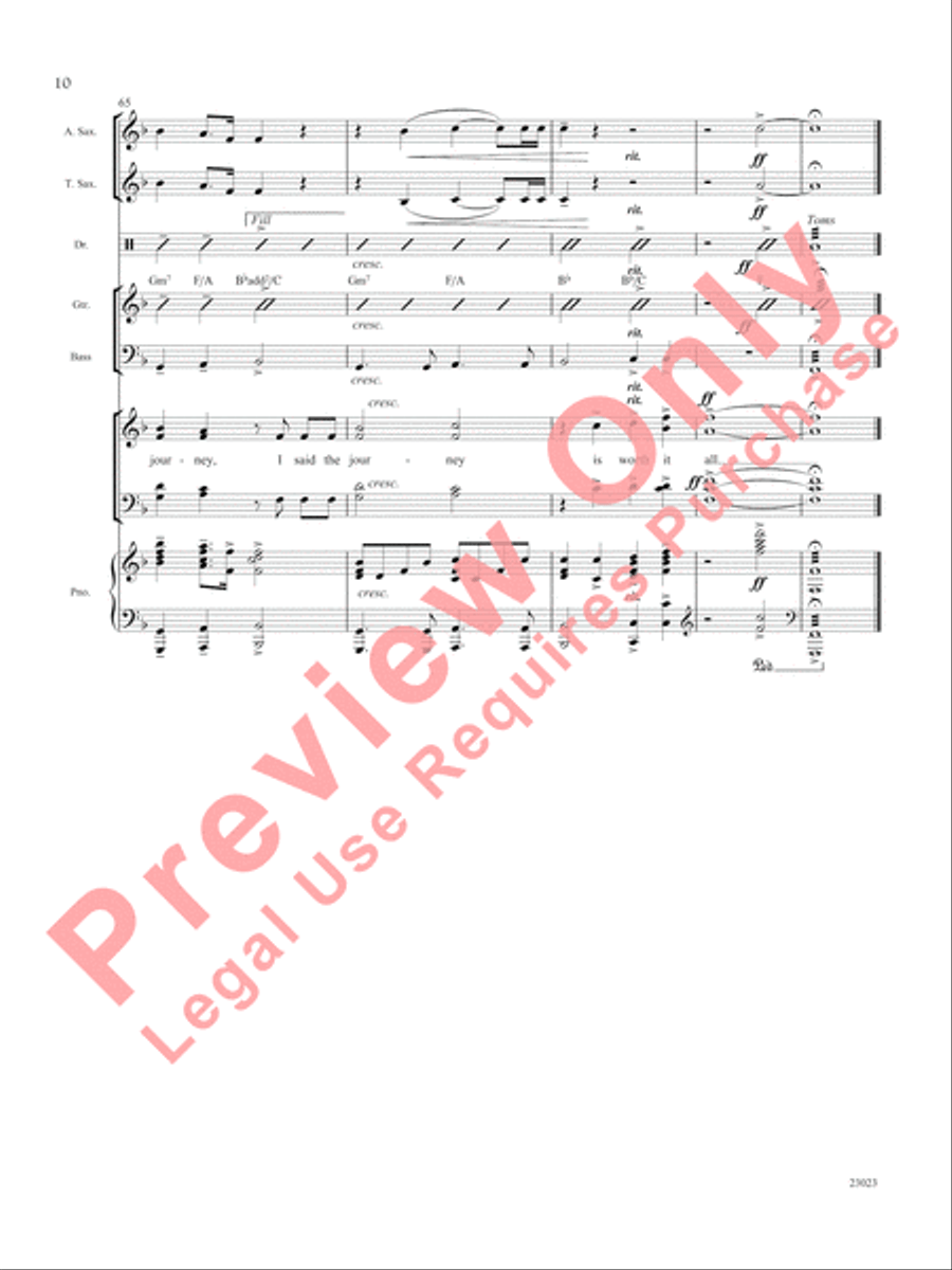 The Journey Choir scores gallery preview page 11