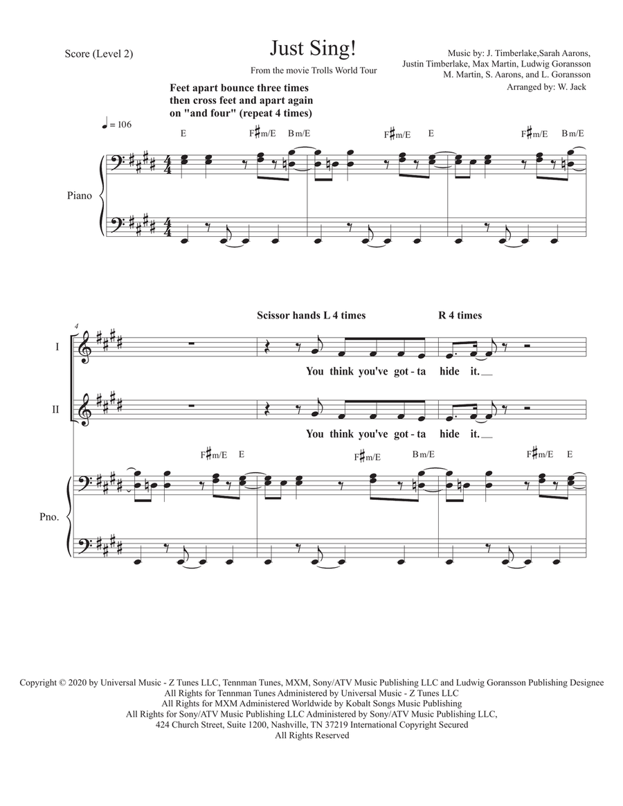 Just Sing SA scores gallery preview page 1