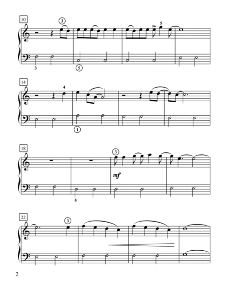 Count On Me Easy Piano scores gallery preview page 2