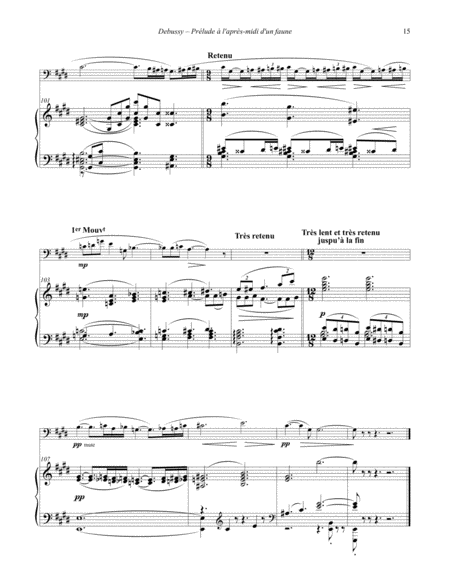 Prelude a l'apres-midi d'un faune- Afternoon of a Faun for Euphonium & Piano