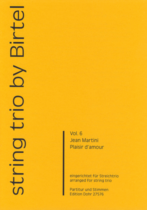 Book cover for Plaisir d'amour (für Streichtrio)