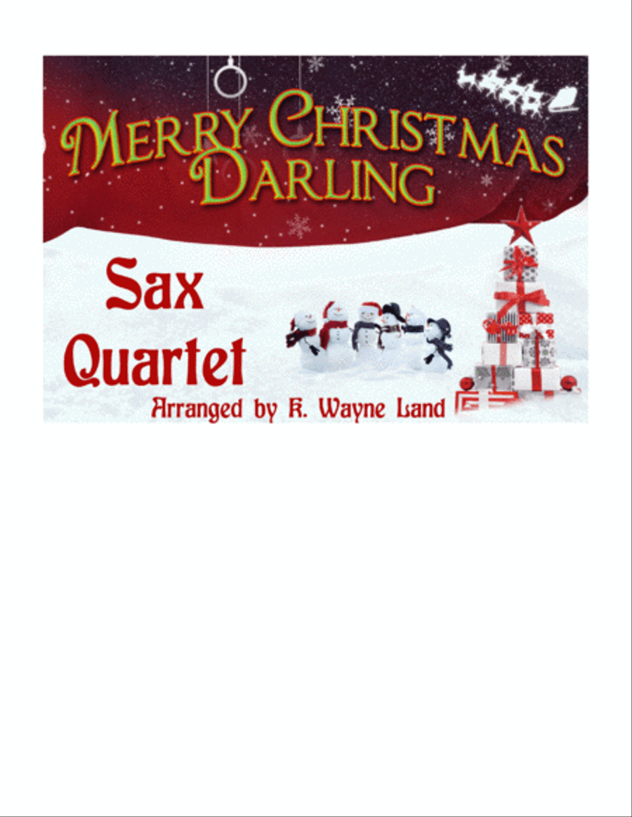 Merry Christmas, Darling Saxophone Quartet scores gallery preview page 1
