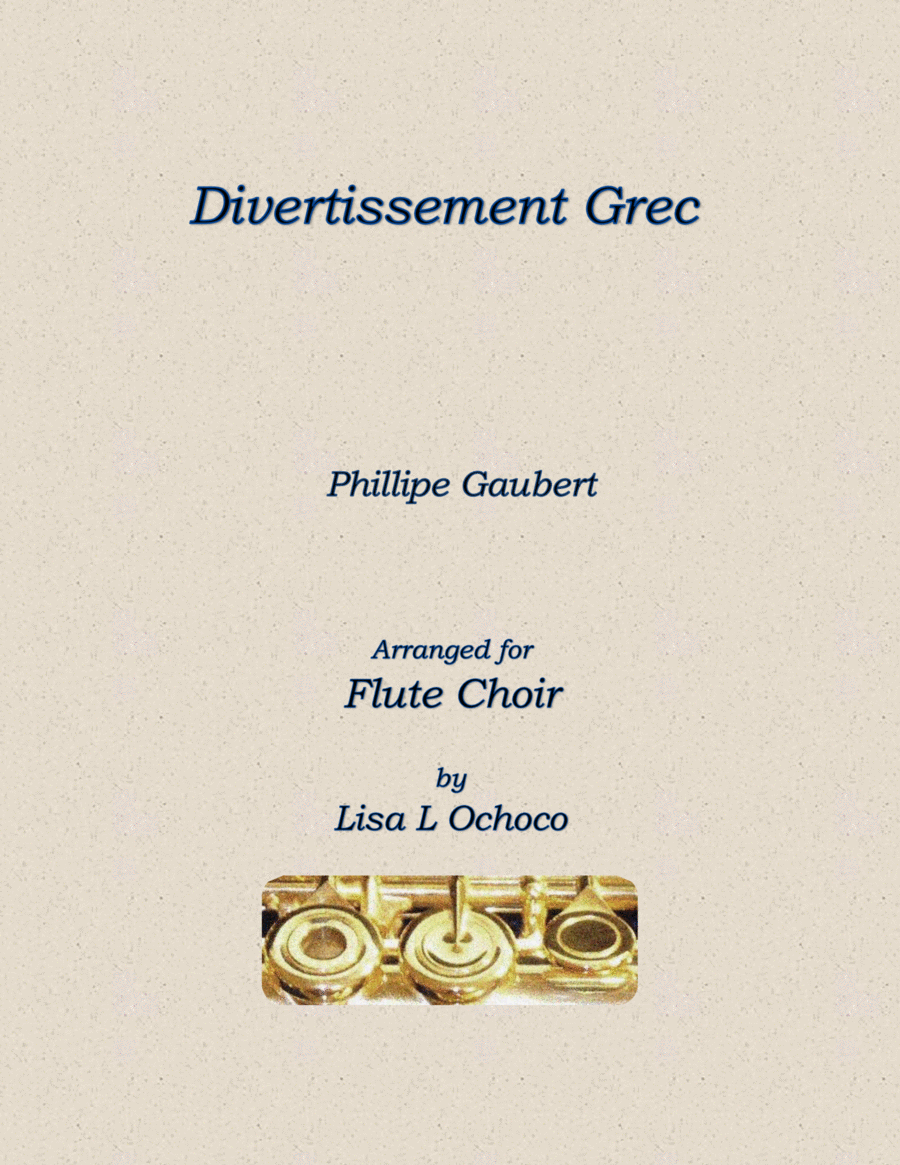 Divertissement Grec for Flute Choir Flute Choir scores gallery preview page 1
