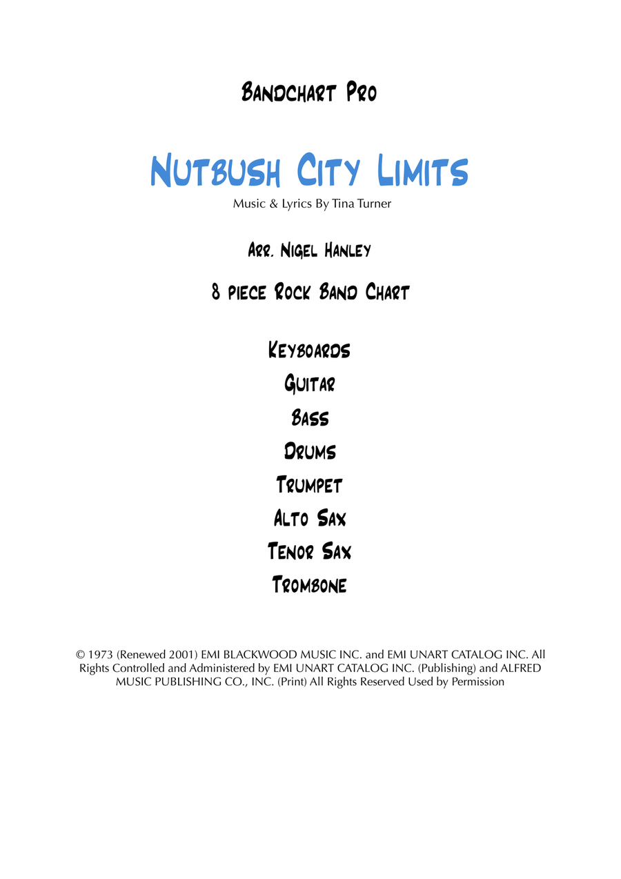 Nutbush City Limits Jazz Ensemble scores gallery preview page 1