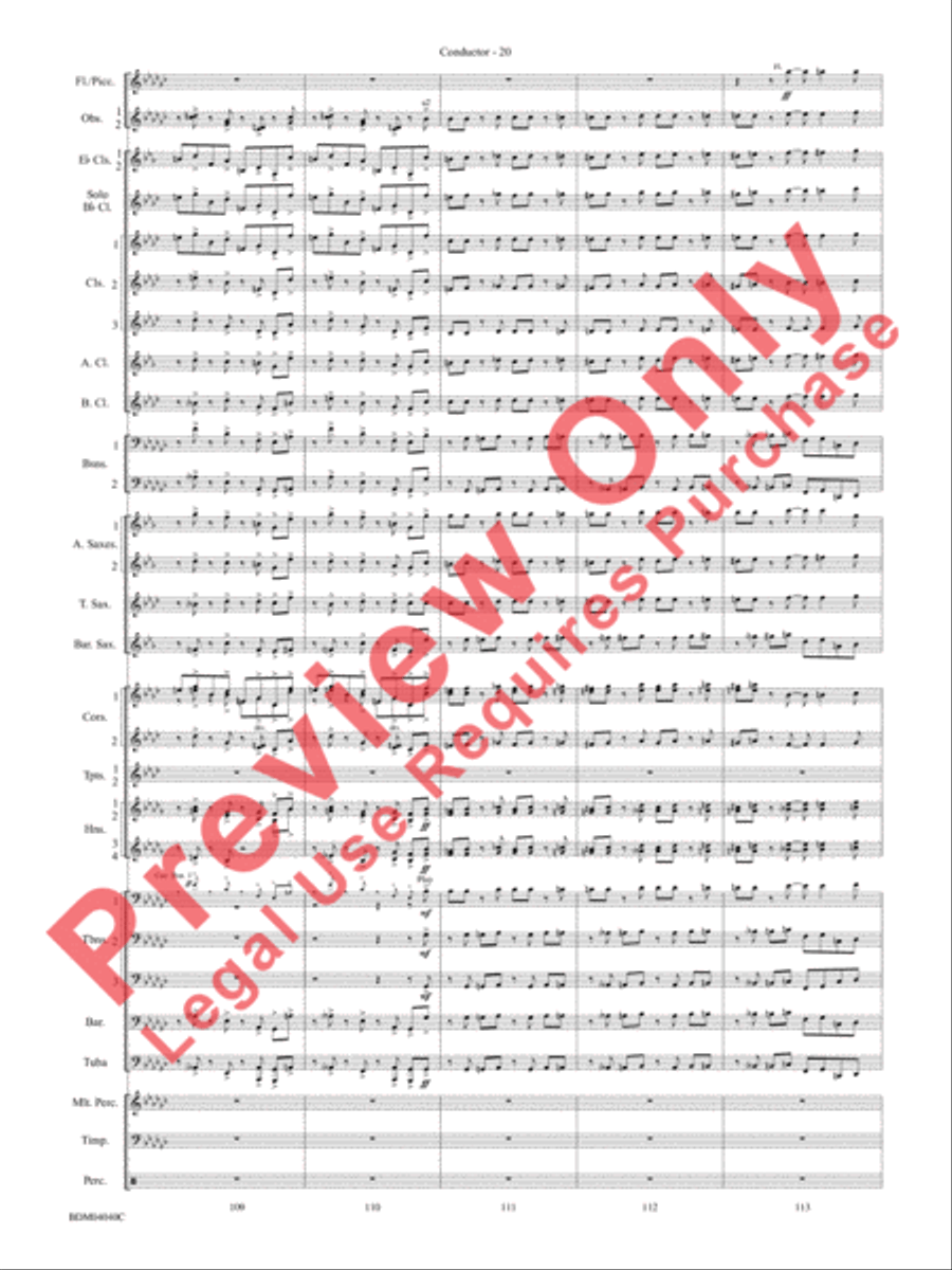 Overture 1812 Overture 1812 Concert Band scores gallery preview page 21