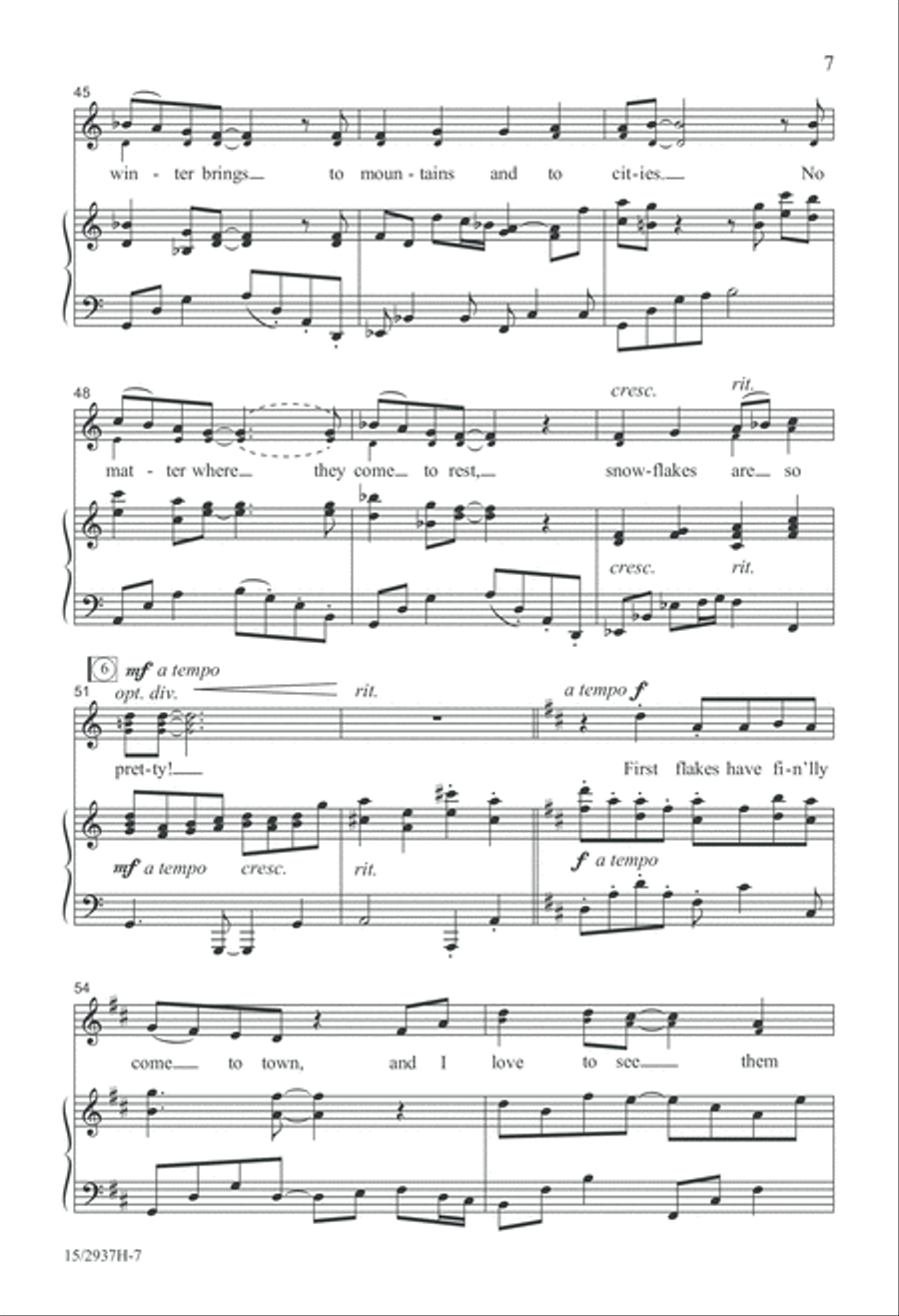 First Flakes First Flakes Unison Choir scores gallery preview page 8
