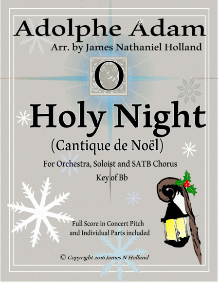 O Holy Night (Cantique de Noel) Adolphe Adam Orchestral Accompaniment in Bb image number null