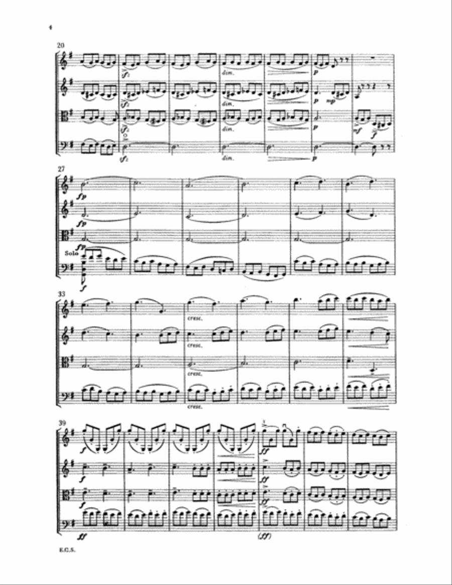 String Quartet No. 2 String Quartet scores gallery preview page 3