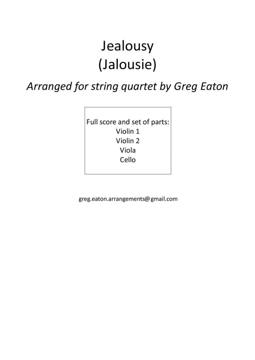 Jalousie (tango Tzigane) image number null