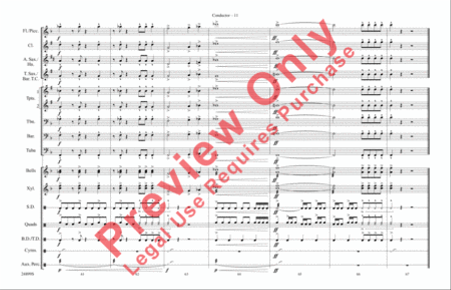 The Batman Theme (from Batman) Marching Band scores gallery preview page 12