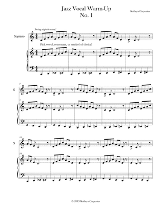 Jazz Vocal Warm Up No. 1 (Soprano & Piano)