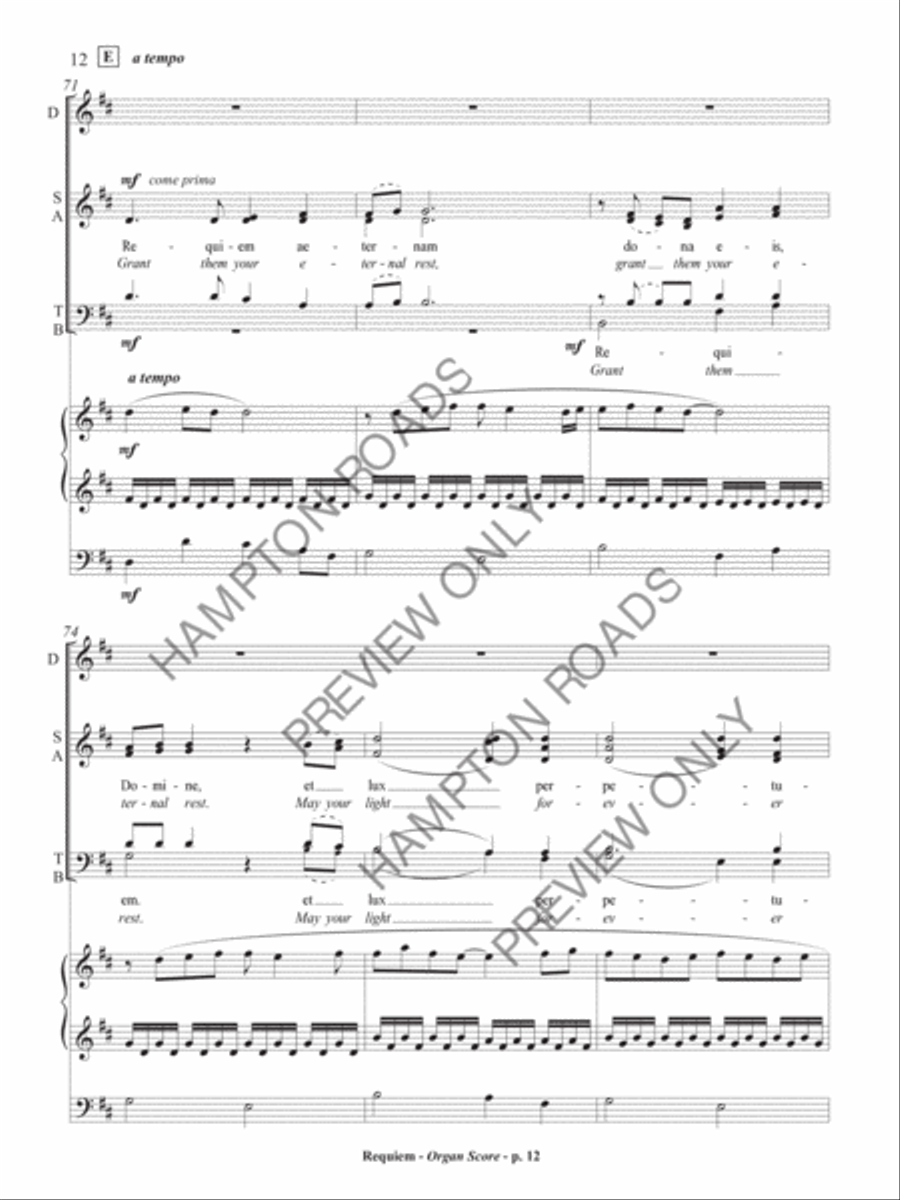 Requiem (Organ Accompaniment) Organ scores gallery preview page 13