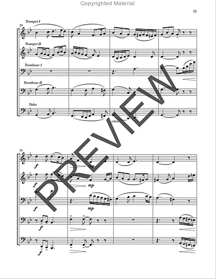 Two English Carols Horn scores gallery preview page 11