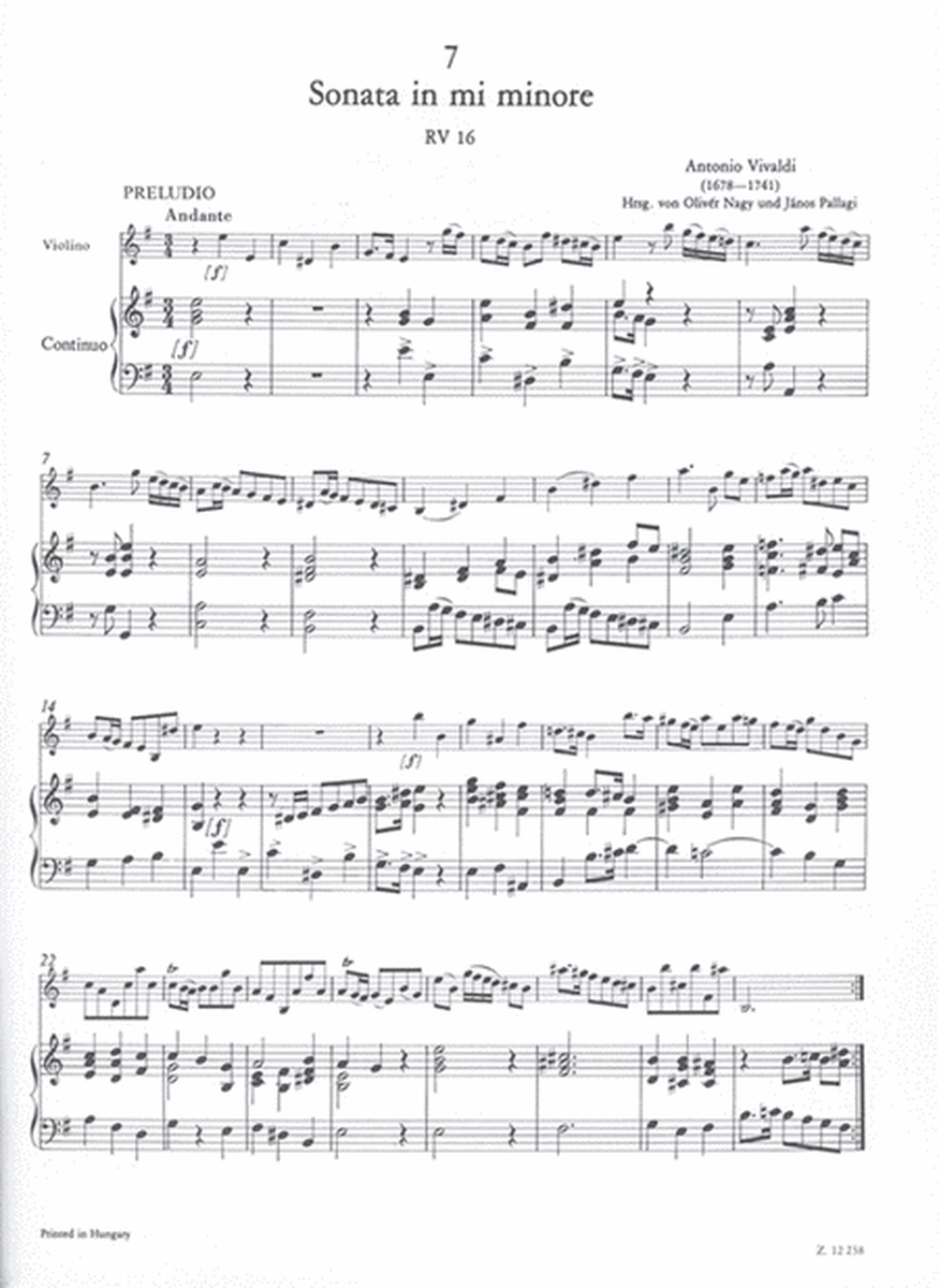 12 sonate per violino e basso continuo II
