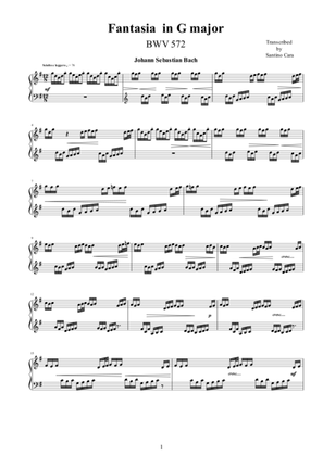 Fantasia in G major BWV 572