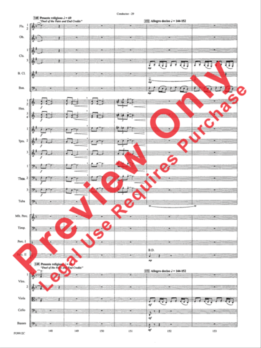 Selections from Star Wars: Episode I The Phantom Menace Full Orchestra scores gallery preview page 75