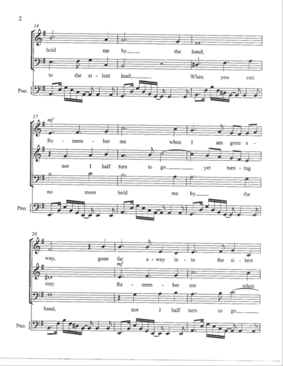 Remember Me 3-Part scores gallery preview page 4