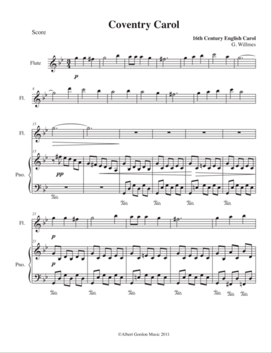 Christmas for Flute and Piano Flute Solo scores gallery preview page 2