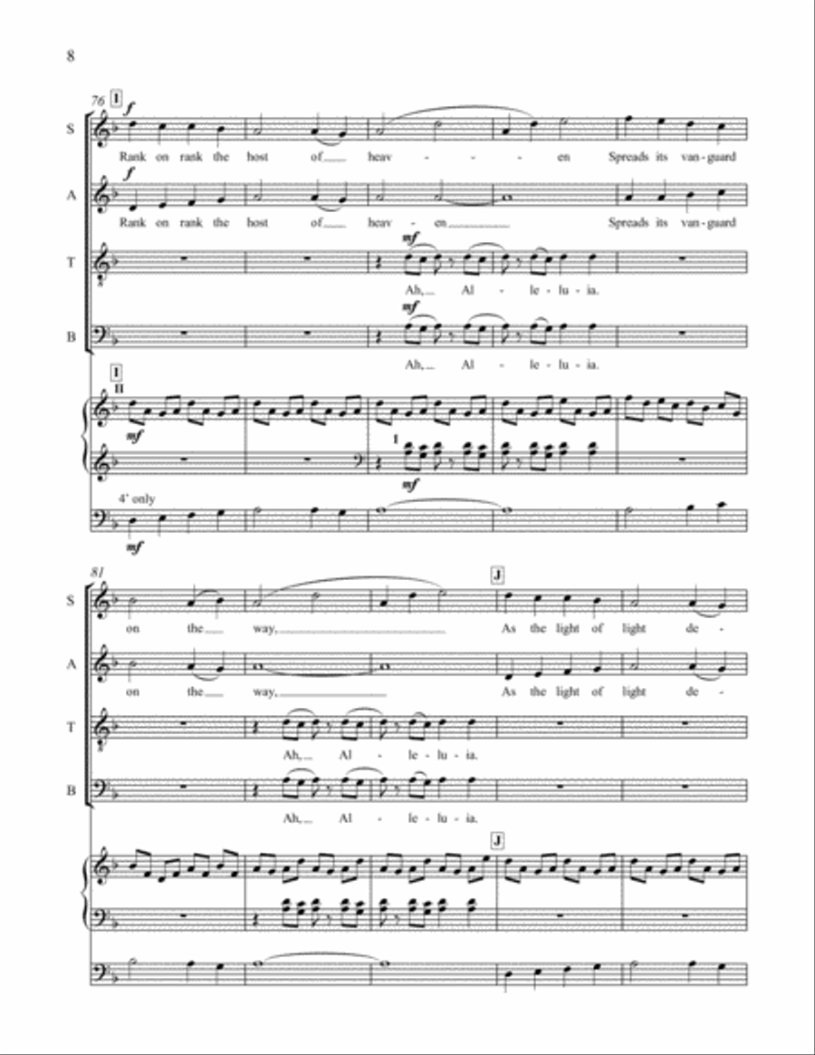 Light of Light 4-Part scores gallery preview page 15