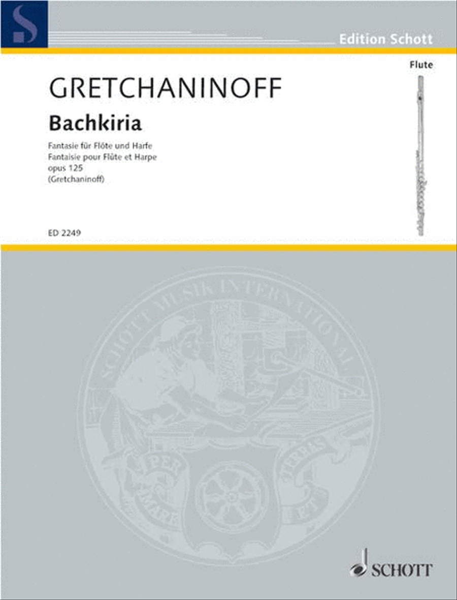 Gretchaninoff Bachkiria Op125 Fl/hp Flute scores gallery preview page 1