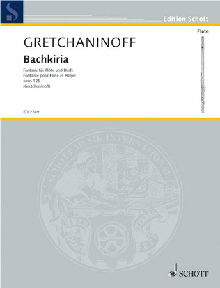 Book cover for Gretchaninoff Bachkiria Op125 Fl/hp