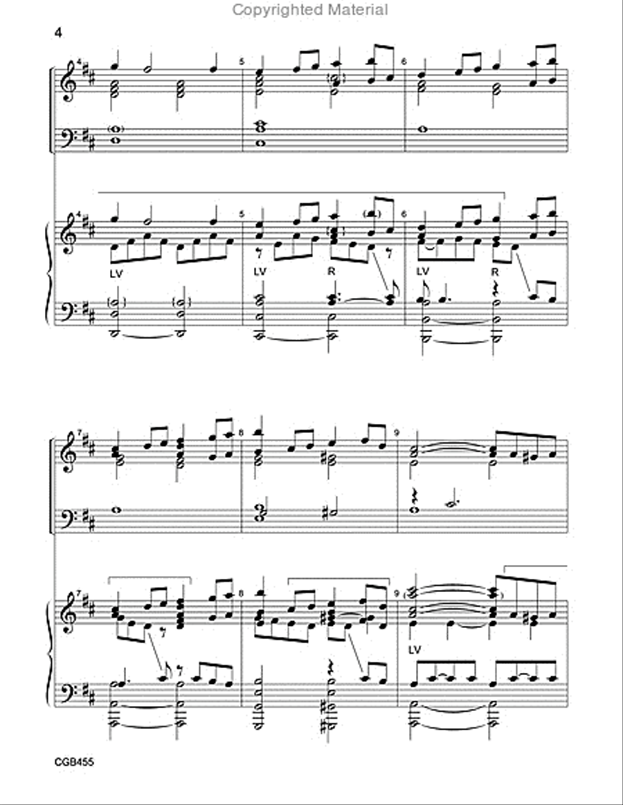 Largo from Winter Full Score Handbell Choir scores gallery preview page 3