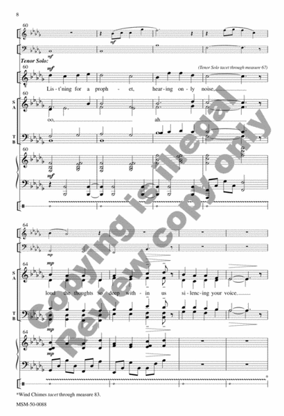 Long the Days of Waiting (Choral Score) image number null